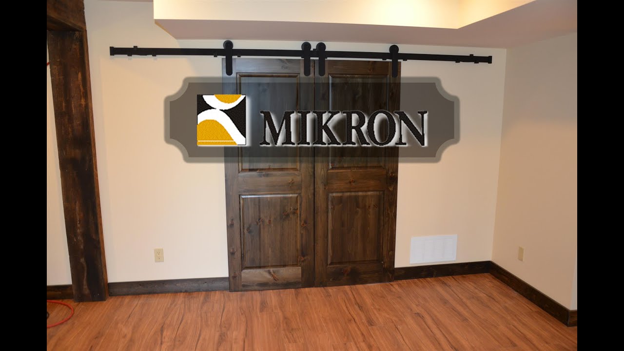 Mikron Barn Door Track System installation